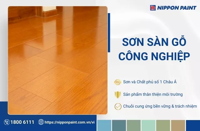 Sơn sàn gỗ công nghiệp | 6 Bước đơn giản có thể tự làm