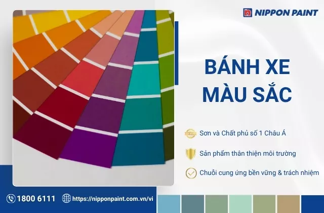 Bánh xe màu sắc là gì? Cách phối màu sơn nhà hài hòa, chuẩn nguyên tắc